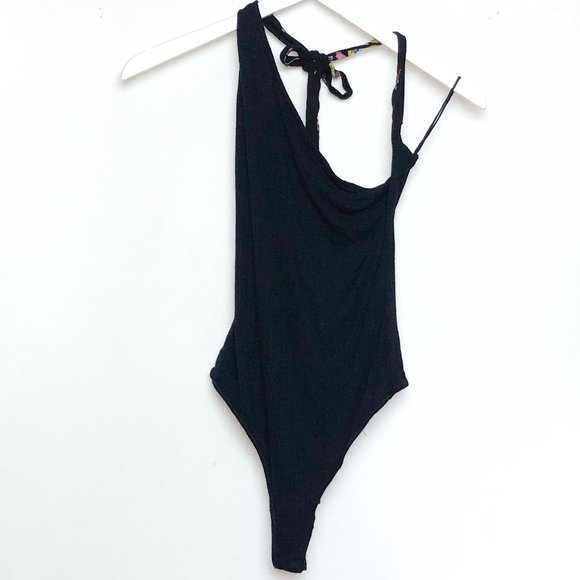 Free People Tops - Intimately Free People Black Halter Bodysuit